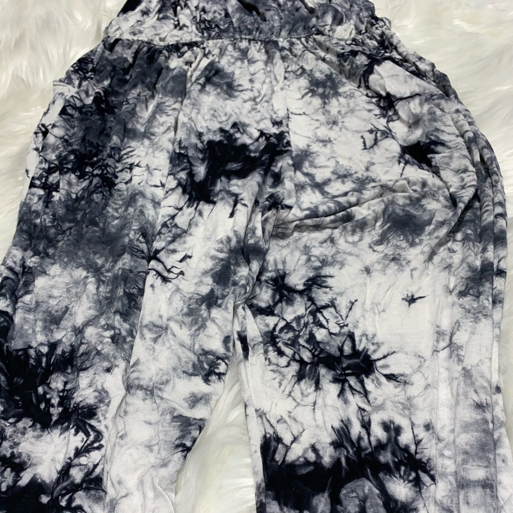 Tie dye plus size stretchy jumpsuit - Picture 3 of 8